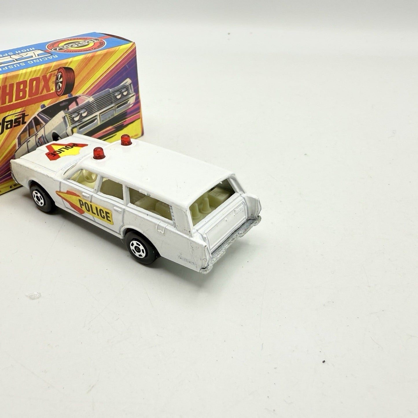 Matchbox Superfast 55 Mercury Police Station Wagon with Bonnet & Door Labels - Magic Matchbox