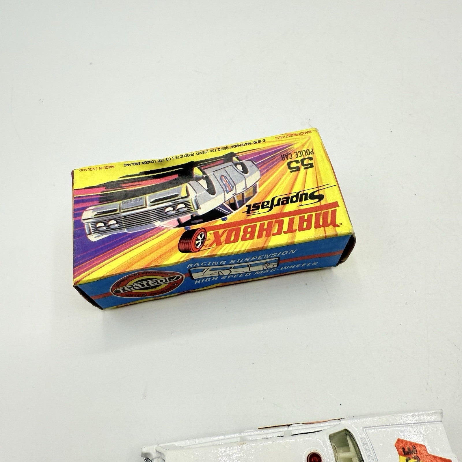 Matchbox Superfast 55 Mercury Police Station Wagon with Bonnet & Door Labels - Magic Matchbox
