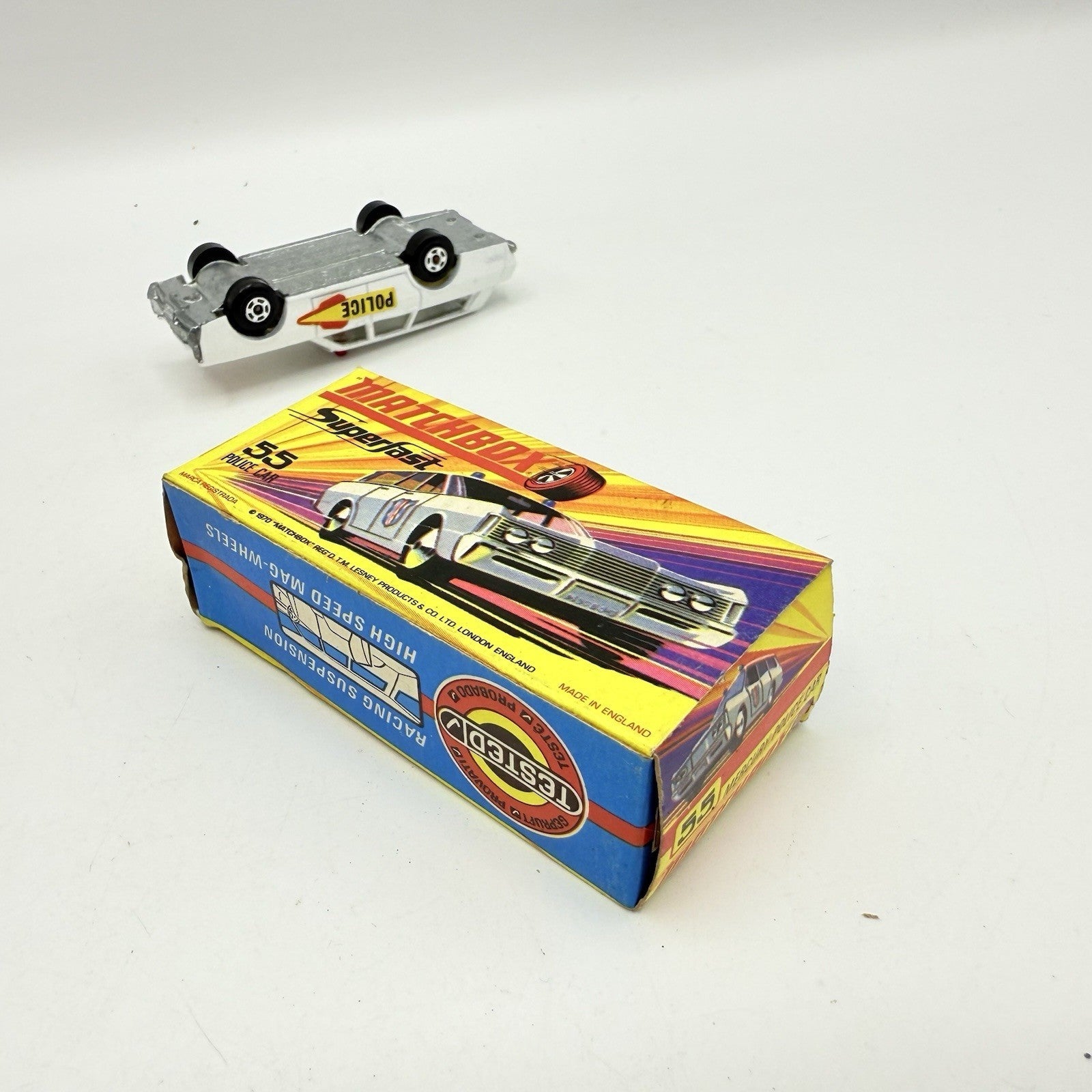 Matchbox Superfast 55 Mercury Police Station Wagon with Bonnet & Door Labels - Magic Matchbox