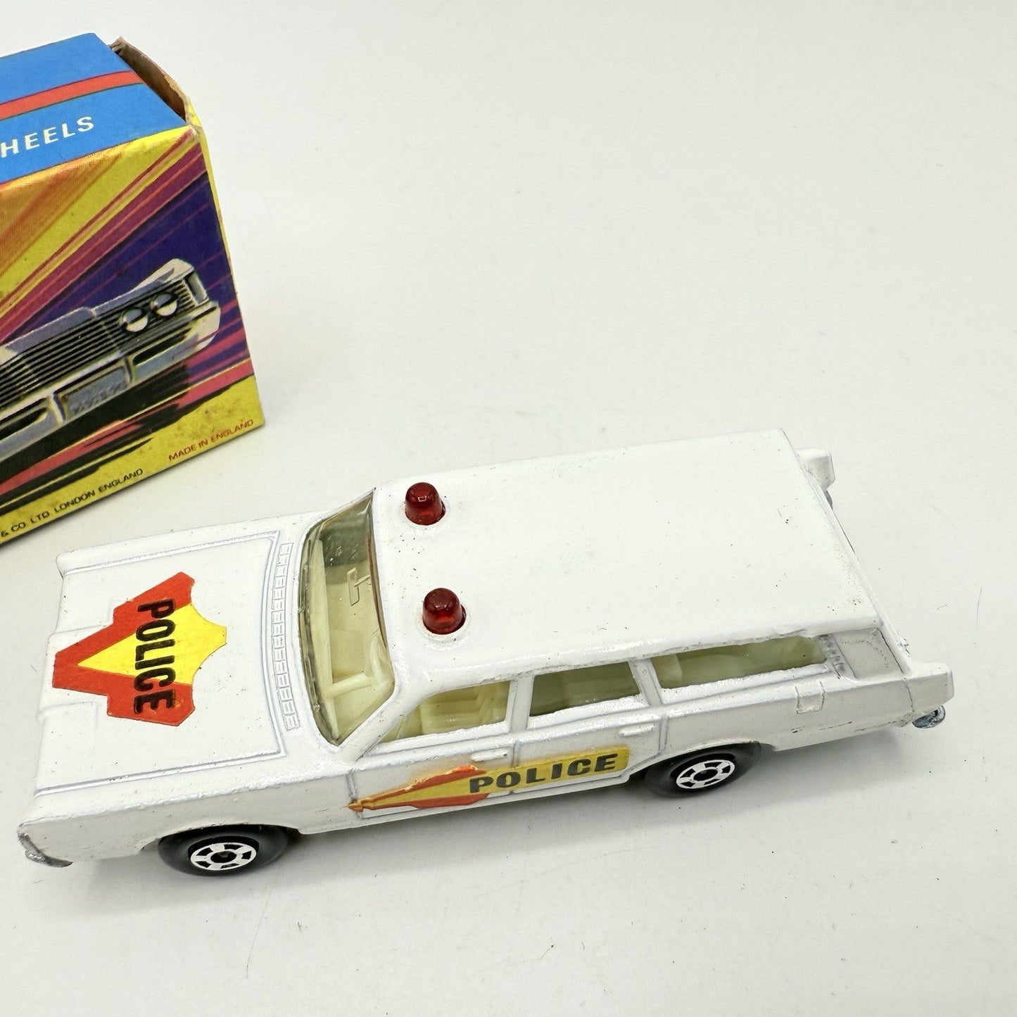 Matchbox Superfast 55 Mercury Police Station Wagon with Bonnet & Door Labels - Magic Matchbox