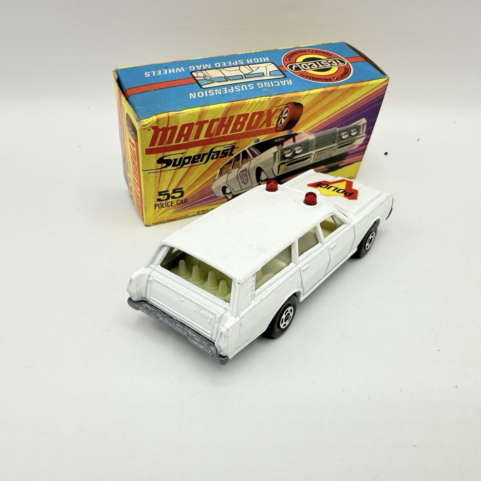 Matchbox Superfast 55 Mercury Police Station Wagon with Bonnet Labels Only - Magic Matchbox