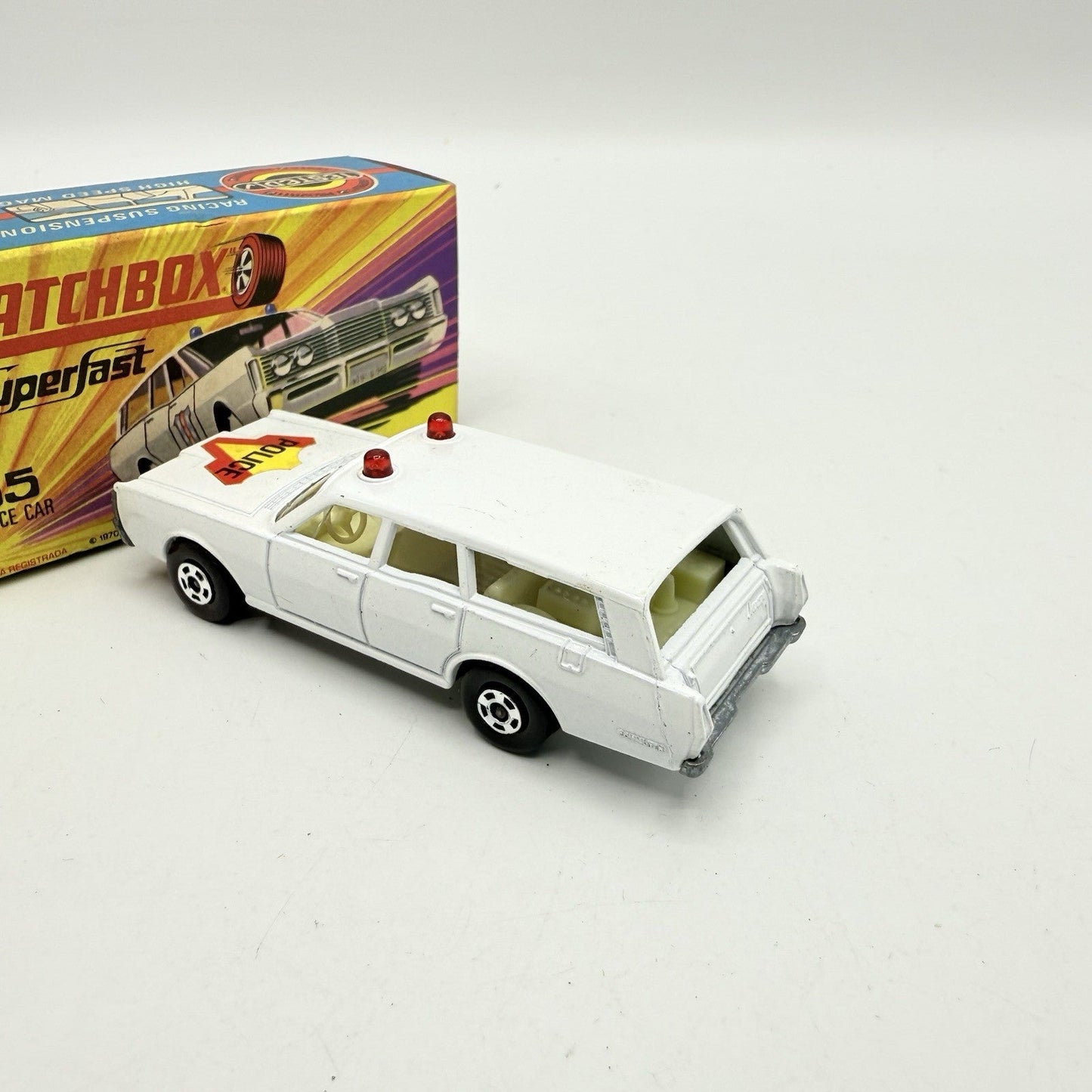 Matchbox Superfast 55 Mercury Police Station Wagon with Bonnet Labels Only - Magic Matchbox