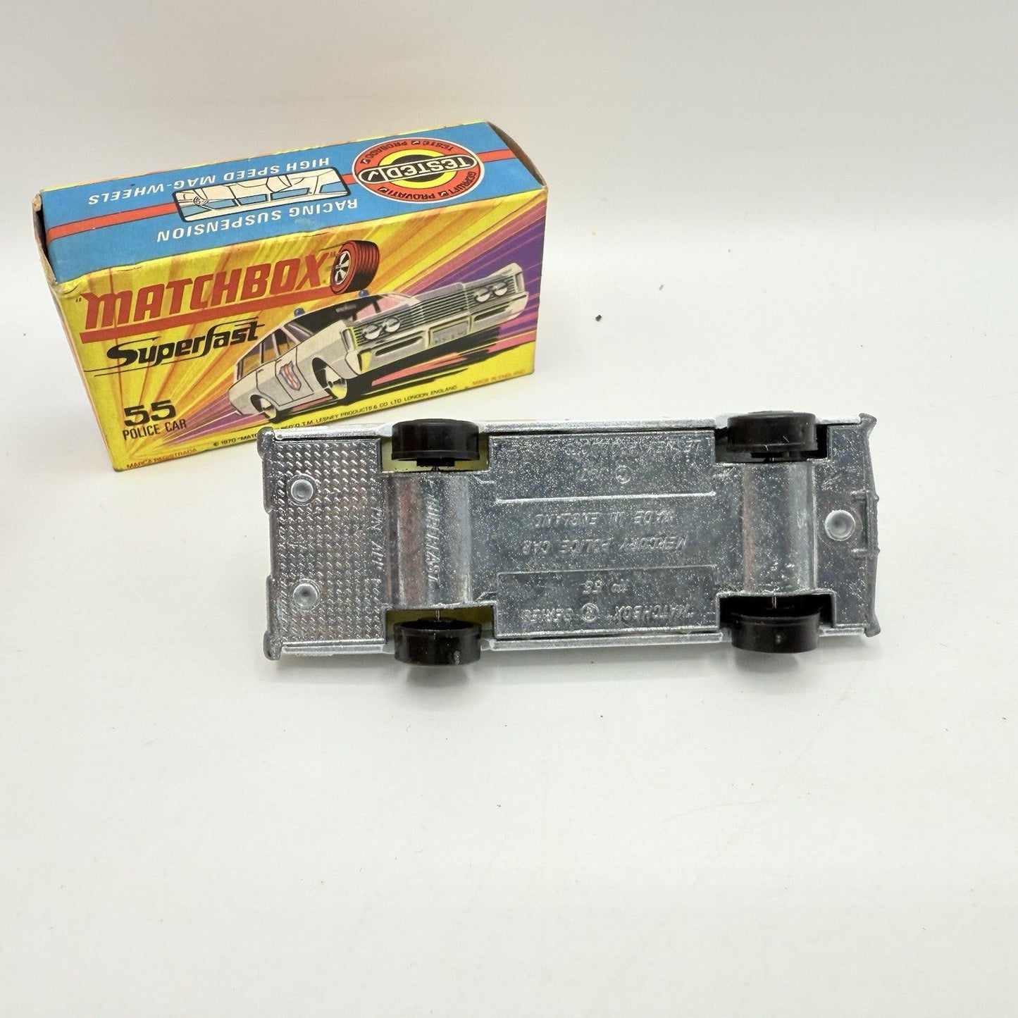 Matchbox Superfast 55 Mercury Police Station Wagon with Bonnet Labels Only - Magic Matchbox