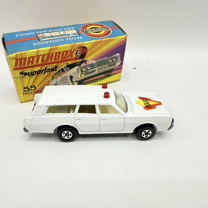 Matchbox Superfast 55 Mercury Police Station Wagon with Bonnet Labels Only - Magic Matchbox