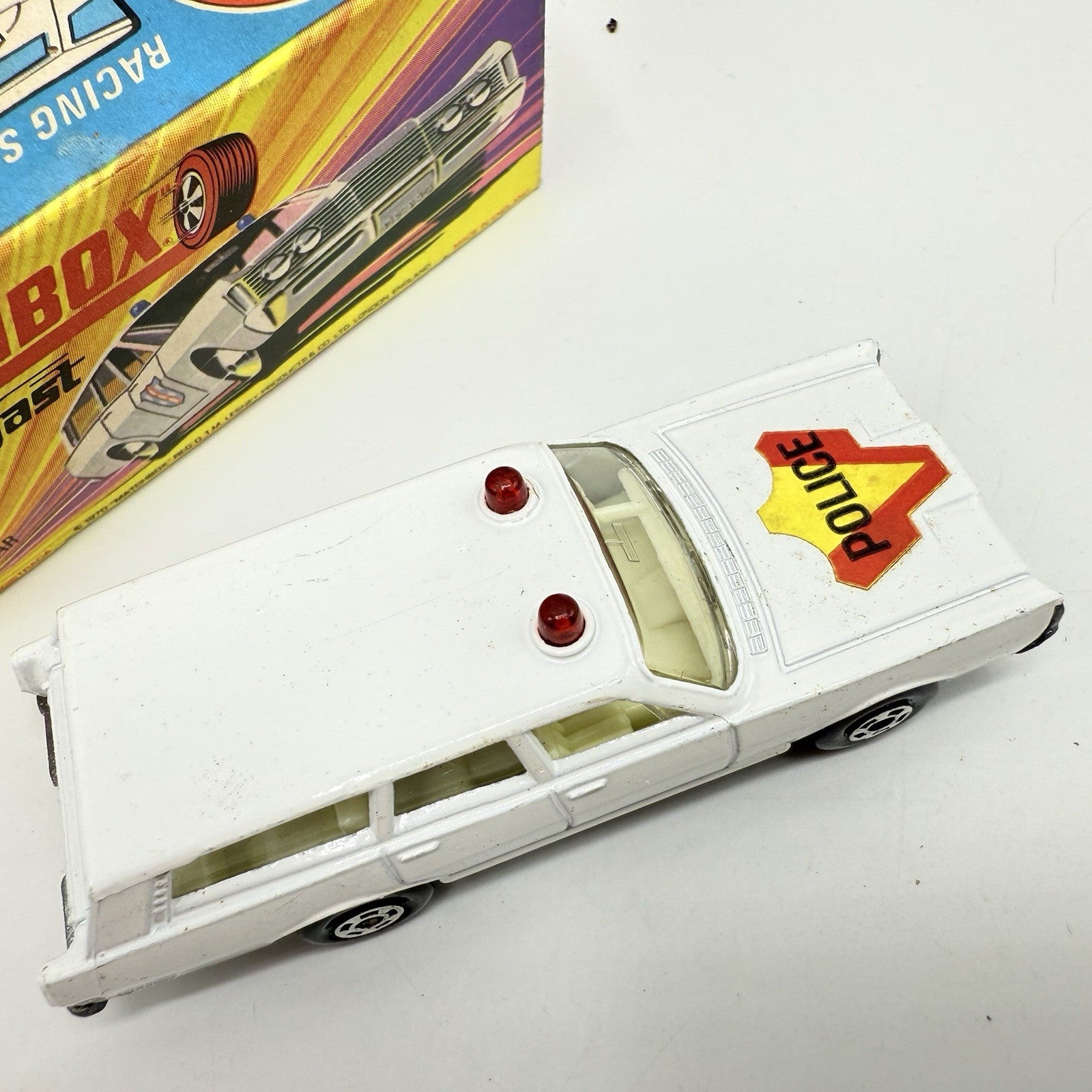 Matchbox Superfast 55 Mercury Police Station Wagon with Bonnet Labels Only - Magic Matchbox
