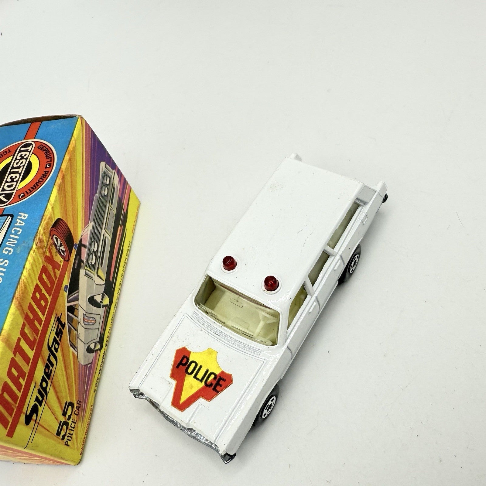 Matchbox Superfast 55 Mercury Police Station Wagon with Bonnet Labels Only - Magic Matchbox