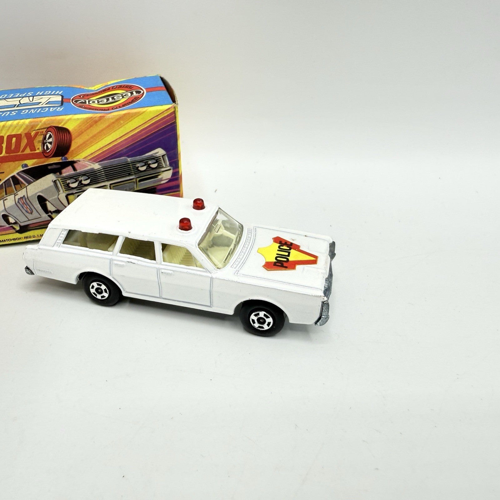 Matchbox Superfast 55 Mercury Police Station Wagon with Bonnet Police Label - Magic Matchbox
