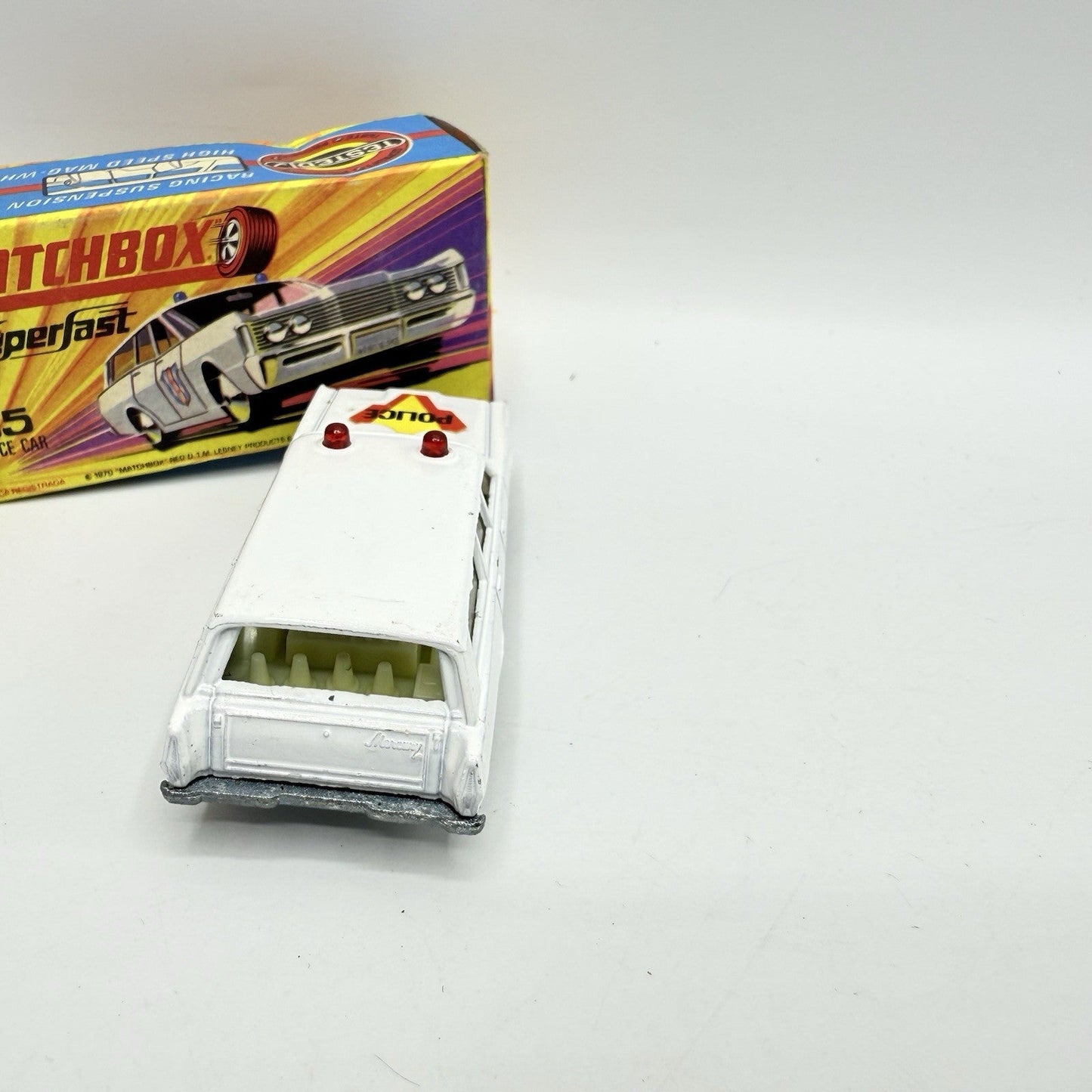 Matchbox Superfast 55 Mercury Police Station Wagon with Bonnet Police Label - Magic Matchbox