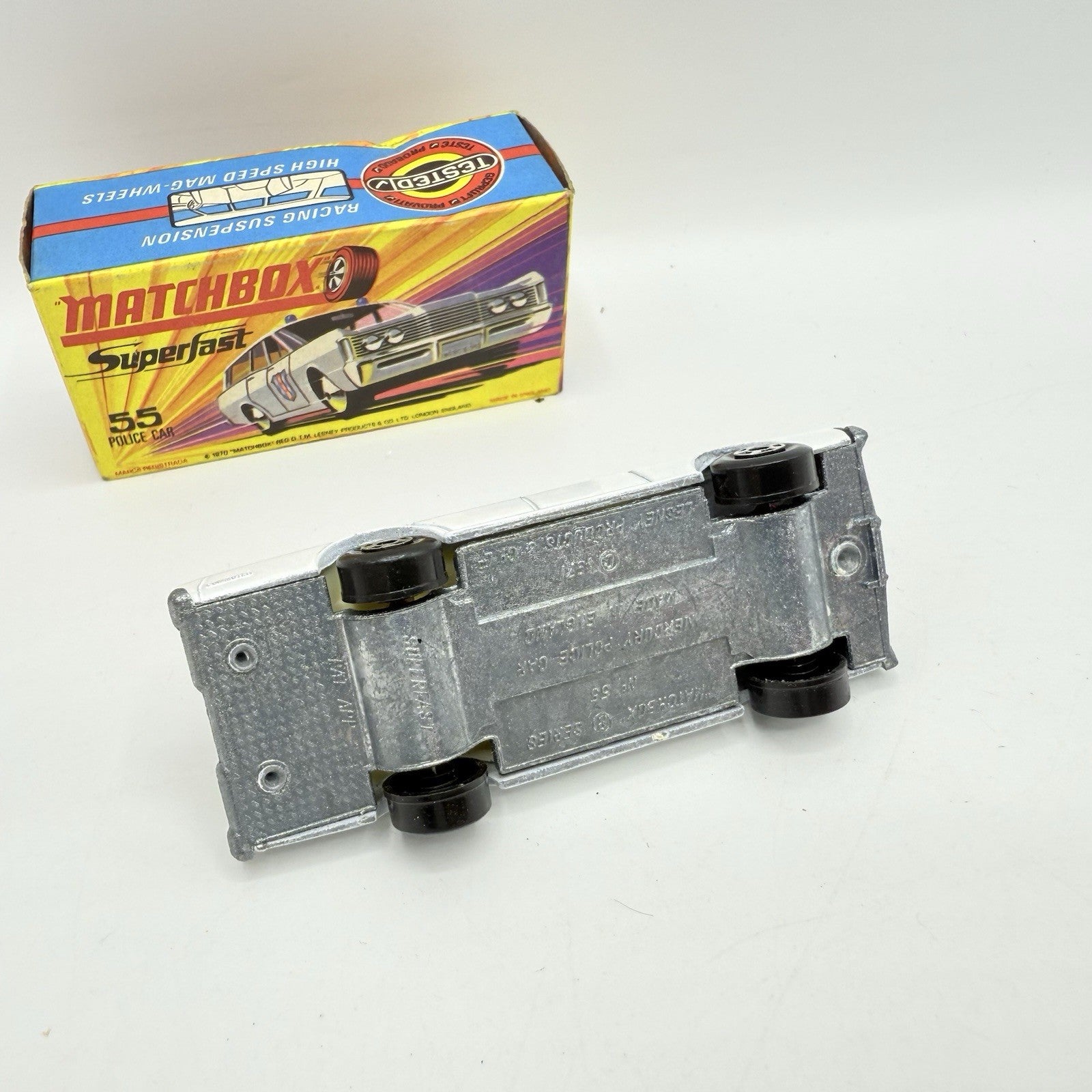 Matchbox Superfast 55 Mercury Police Station Wagon with Bonnet Police Label - Magic Matchbox