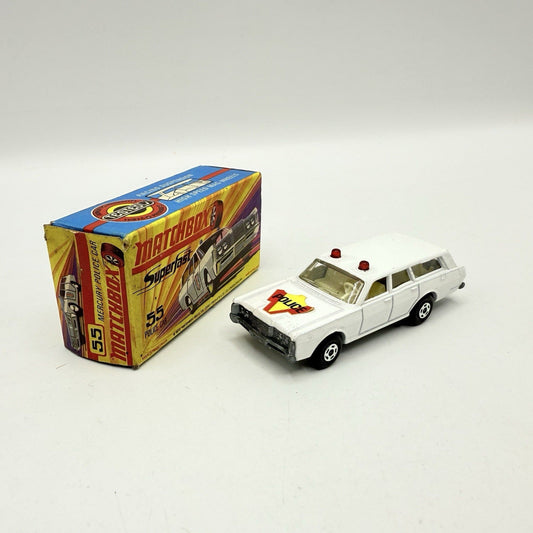Matchbox Superfast 55 Mercury Police Station Wagon with Bonnet Police Label - Magic Matchbox