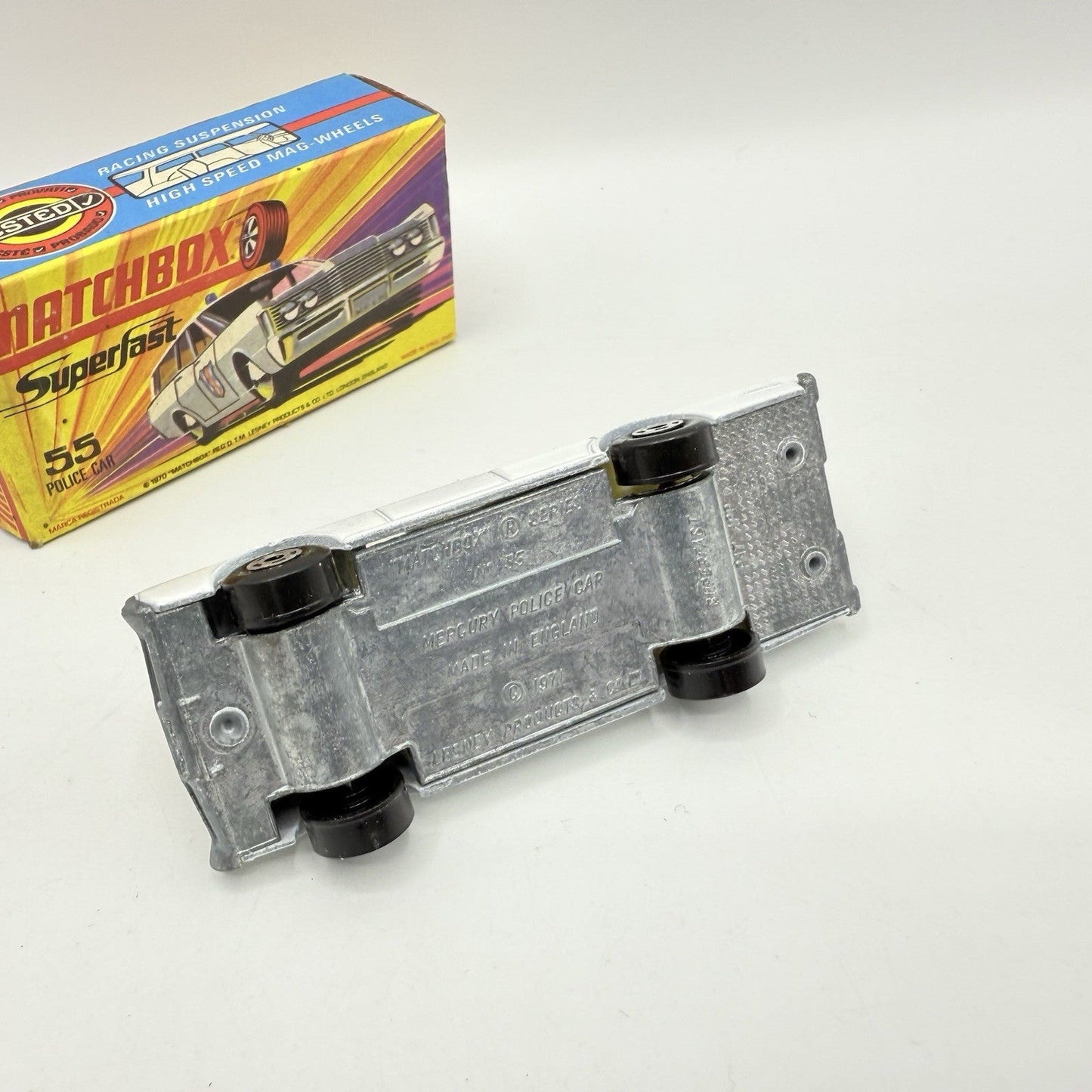 Matchbox Superfast 55 Mercury Police Station Wagon with Bonnet Police Label - Magic Matchbox