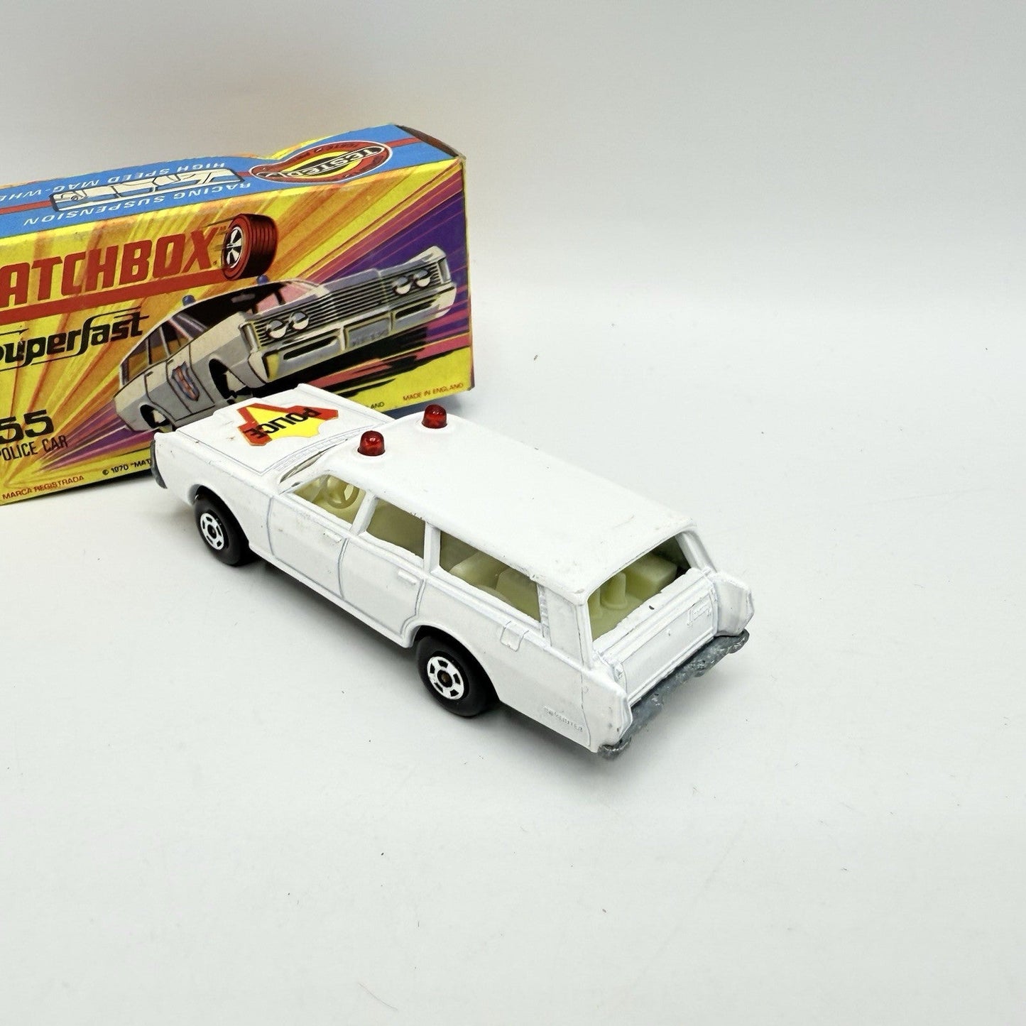 Matchbox Superfast 55 Mercury Police Station Wagon with Bonnet Police Label - Magic Matchbox