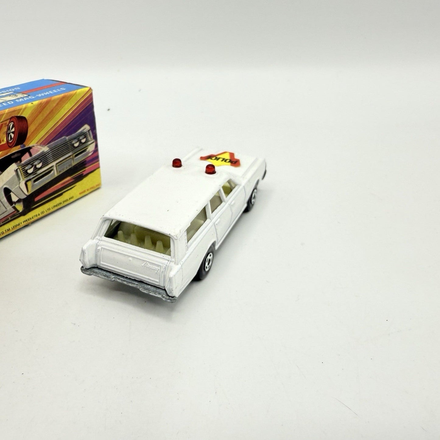 Matchbox Superfast 55 Mercury Police Station Wagon with Bonnet Police Label - Magic Matchbox
