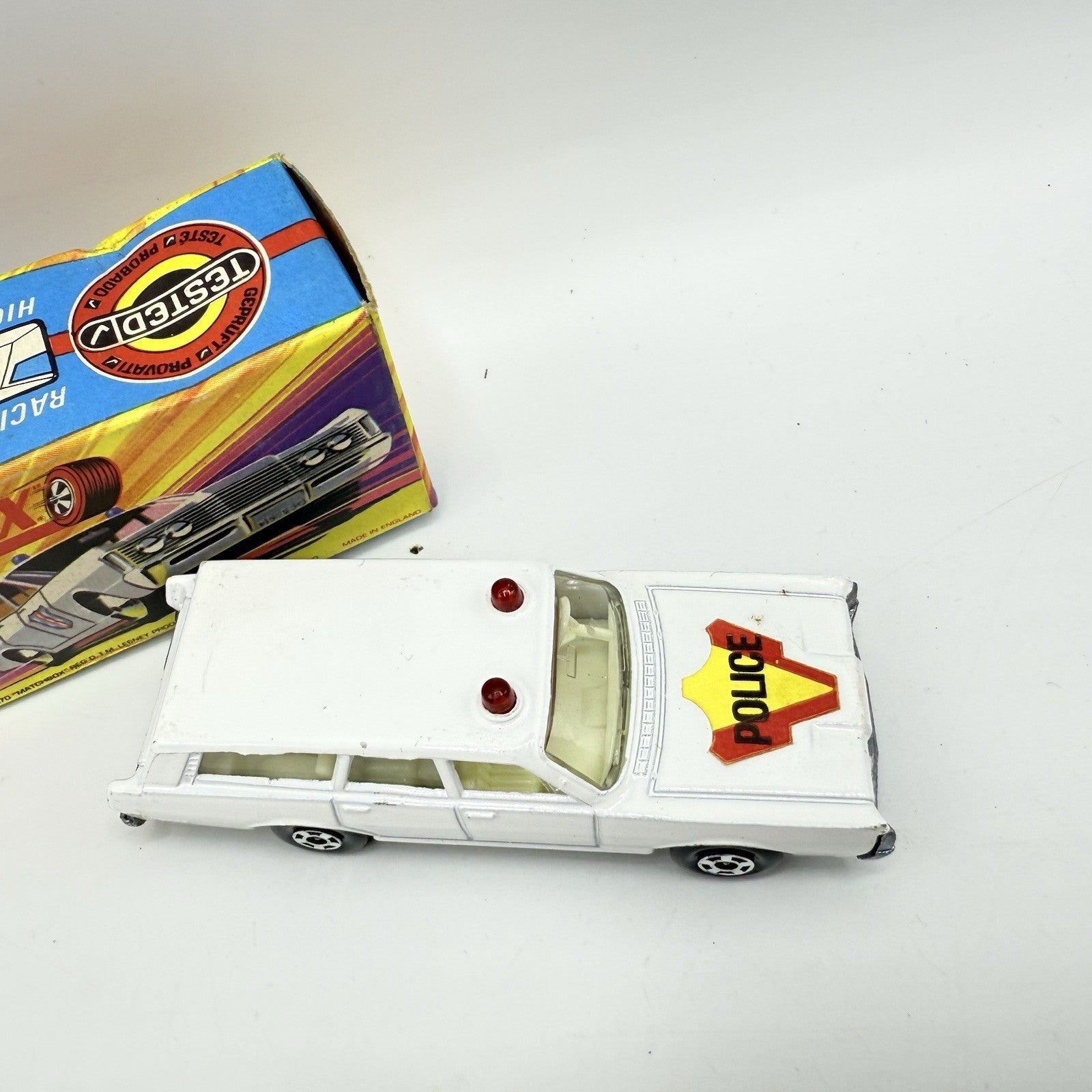 Matchbox Superfast 55 Mercury Police Station Wagon with Bonnet Police Label - Magic Matchbox