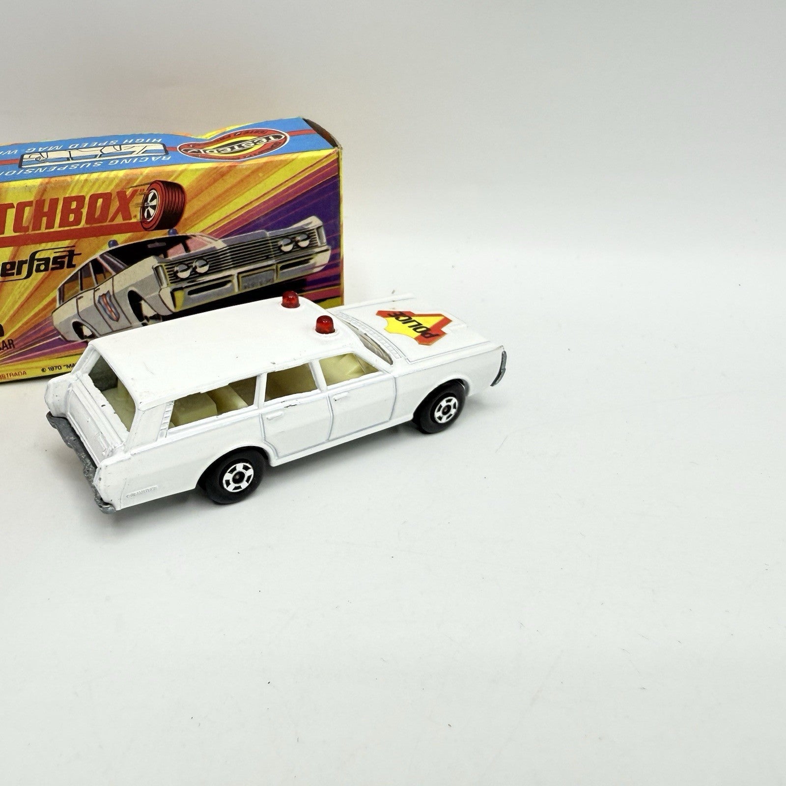 Matchbox Superfast 55 Mercury Police Station Wagon with Bonnet Police Label - Magic Matchbox