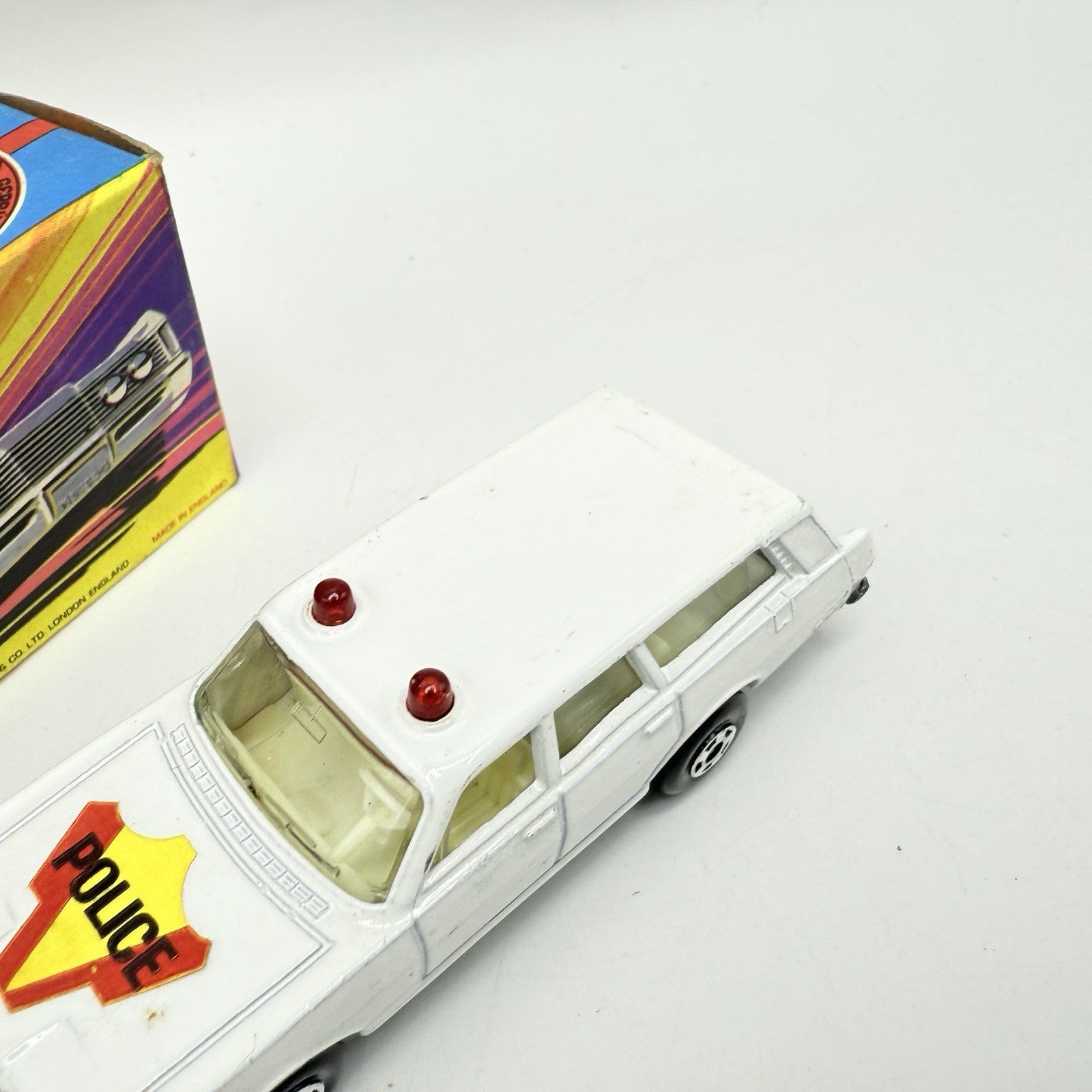 Matchbox Superfast 55 Mercury Police Station Wagon with Bonnet Police Label - Magic Matchbox
