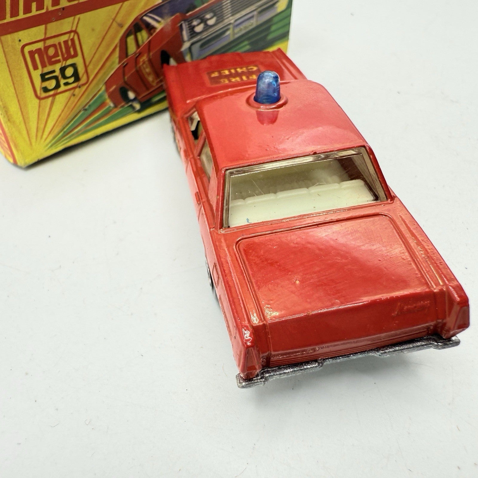 Matchbox Superfast 59 Mercury Fire Chief with Door Shields - Magic Matchbox