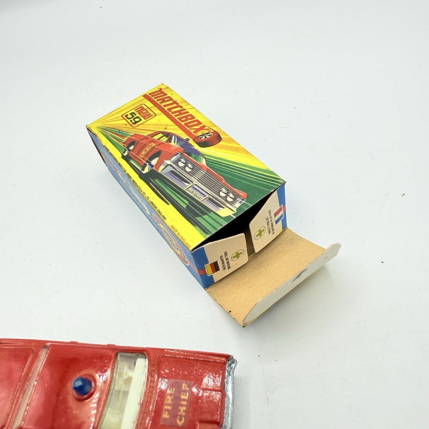 Matchbox Superfast 59 Mercury Fire Chief with Door Shields - Magic Matchbox