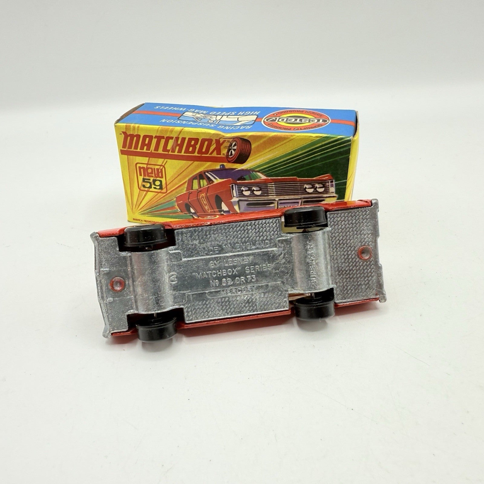Matchbox Superfast 59 Mercury Fire Chief with Door Shields - Very Near Mint Boxed - Magic Matchbox