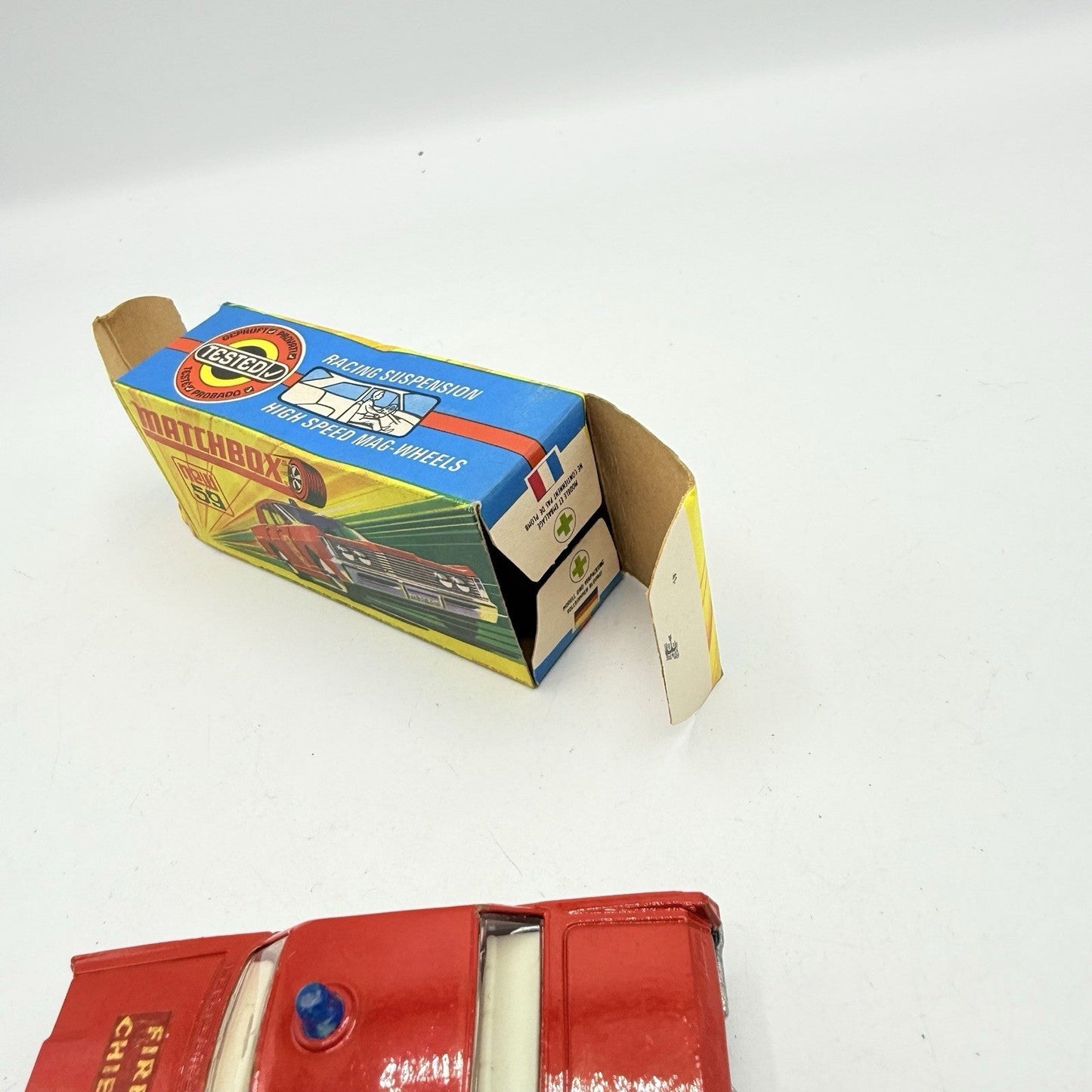 Matchbox Superfast 59 Mercury Fire Chief with Door Shields - Very Near Mint Boxed - Magic Matchbox