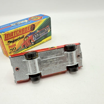 Matchbox Superfast 59 Mercury Fire Chief with Helmet & Axles Labels Boxed - Magic Matchbox