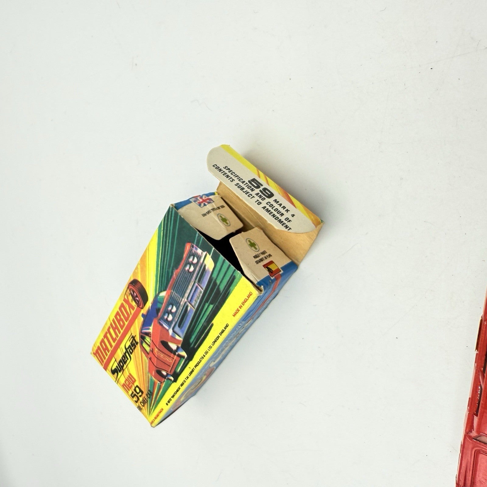 Matchbox Superfast 59 Mercury Fire Chief with Helmet & Axles Labels Boxed - Magic Matchbox