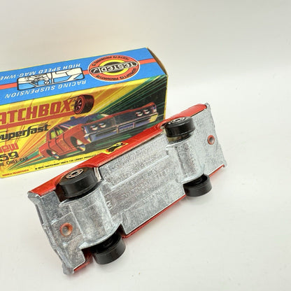 Matchbox Superfast 59 Mercury Fire Chief with Helmet & Axles Labels Boxed - Magic Matchbox