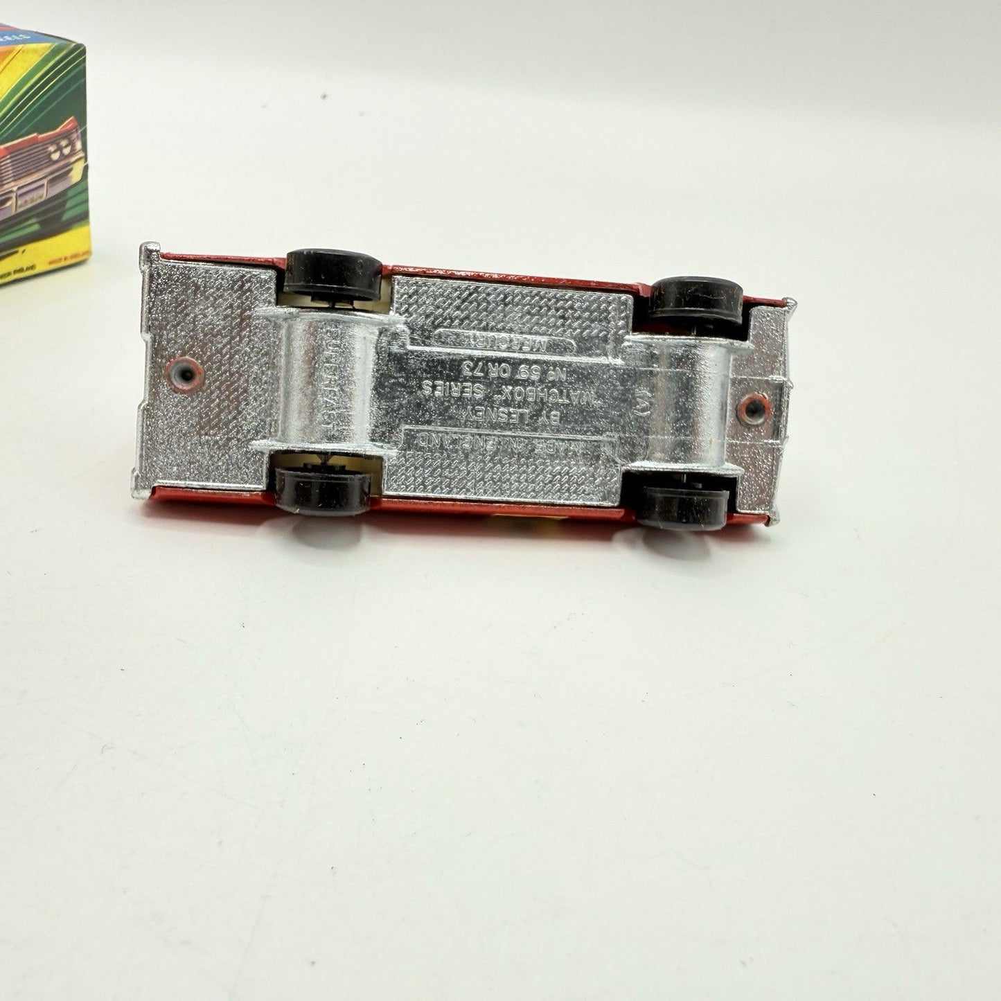 Matchbox Superfast 59 Mercury Fire Chief with Helmet & Axles Labels Boxed - Magic Matchbox