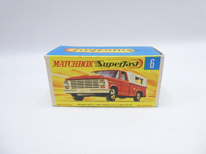 Matchbox Superfast 6 Ford Pick Up Empty Original Box Only - Magic Matchbox