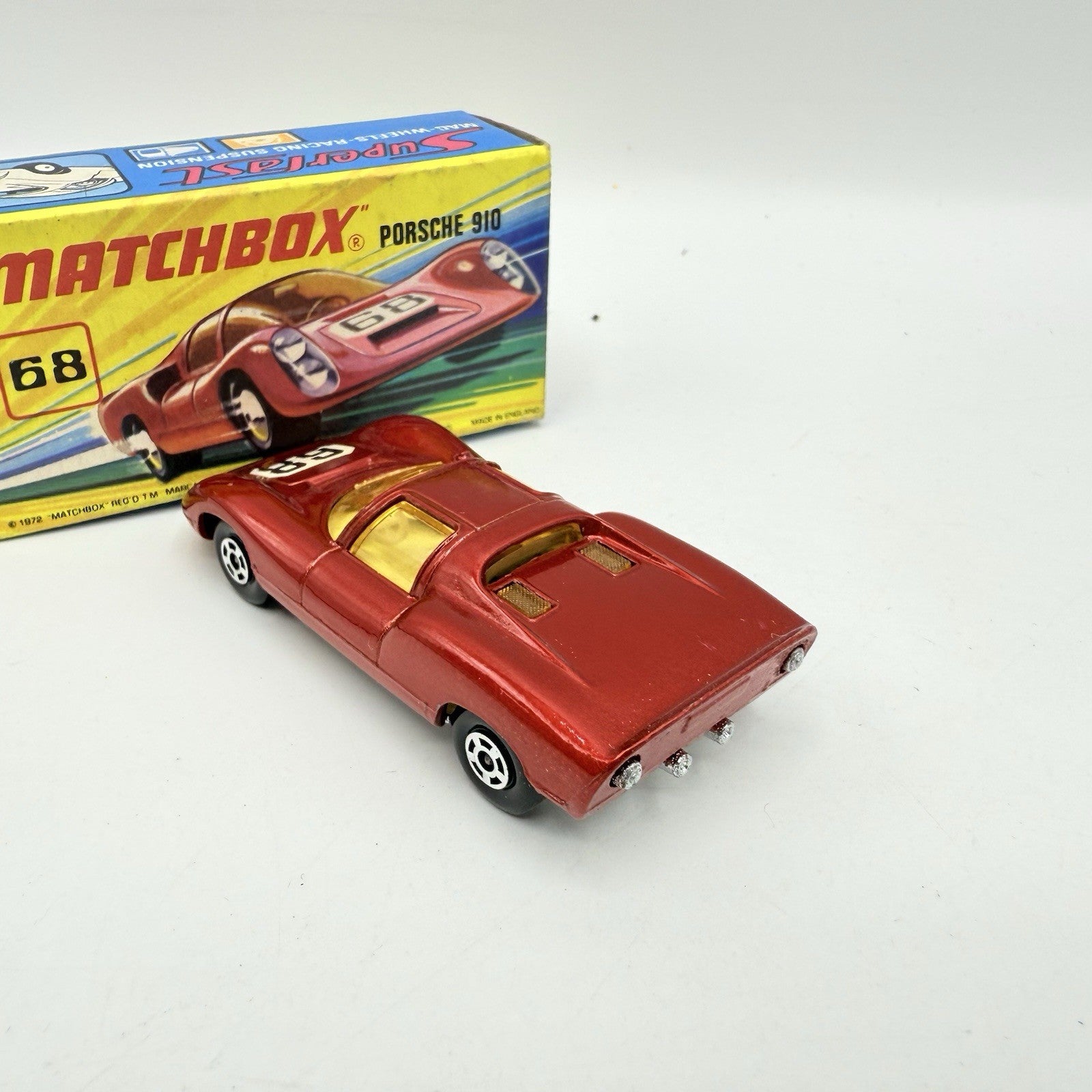 Matchbox Superfast 68 Porsche 910 With 68 Label - Magic Matchbox