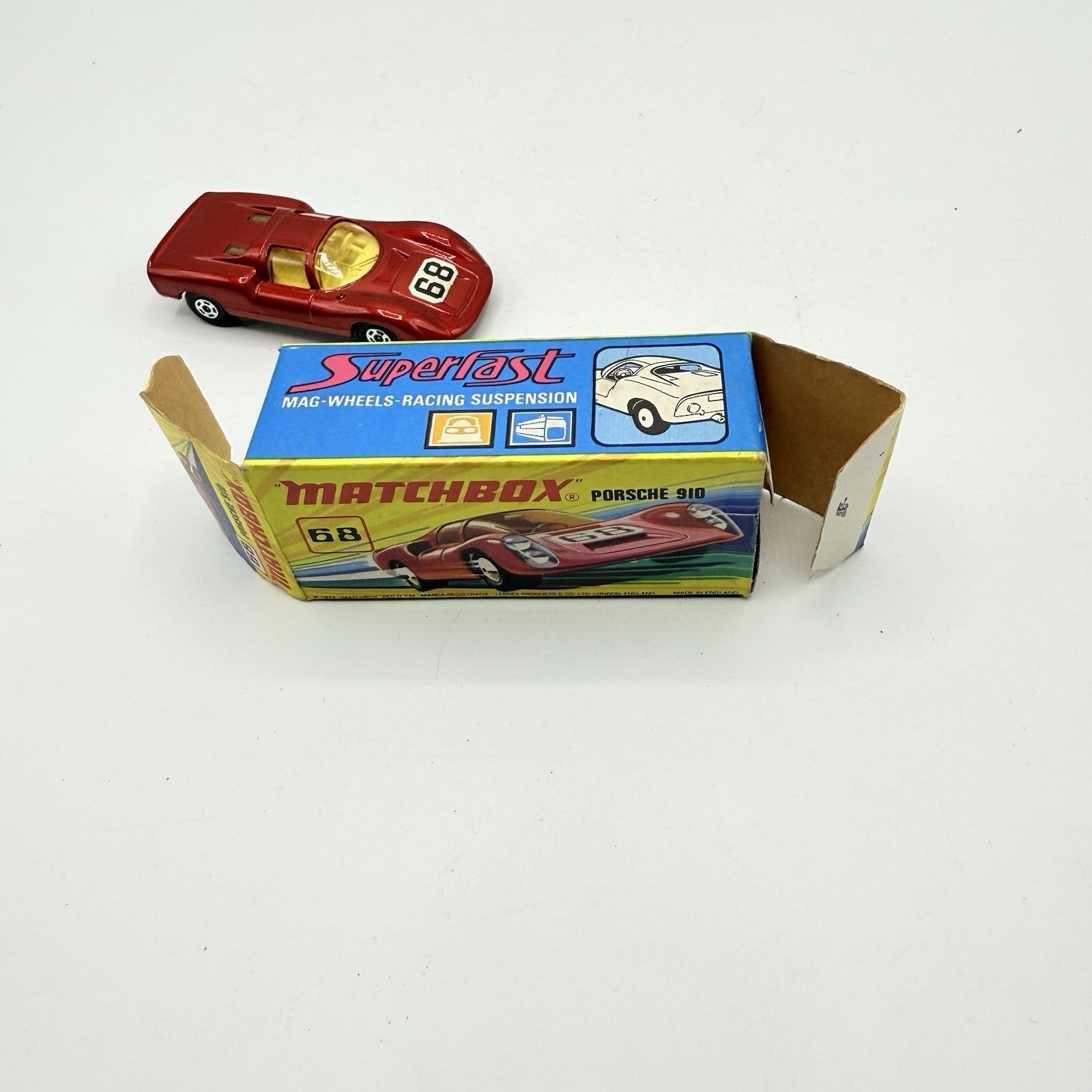 Matchbox Superfast 68 Porsche 910 With 68 Label - Magic Matchbox