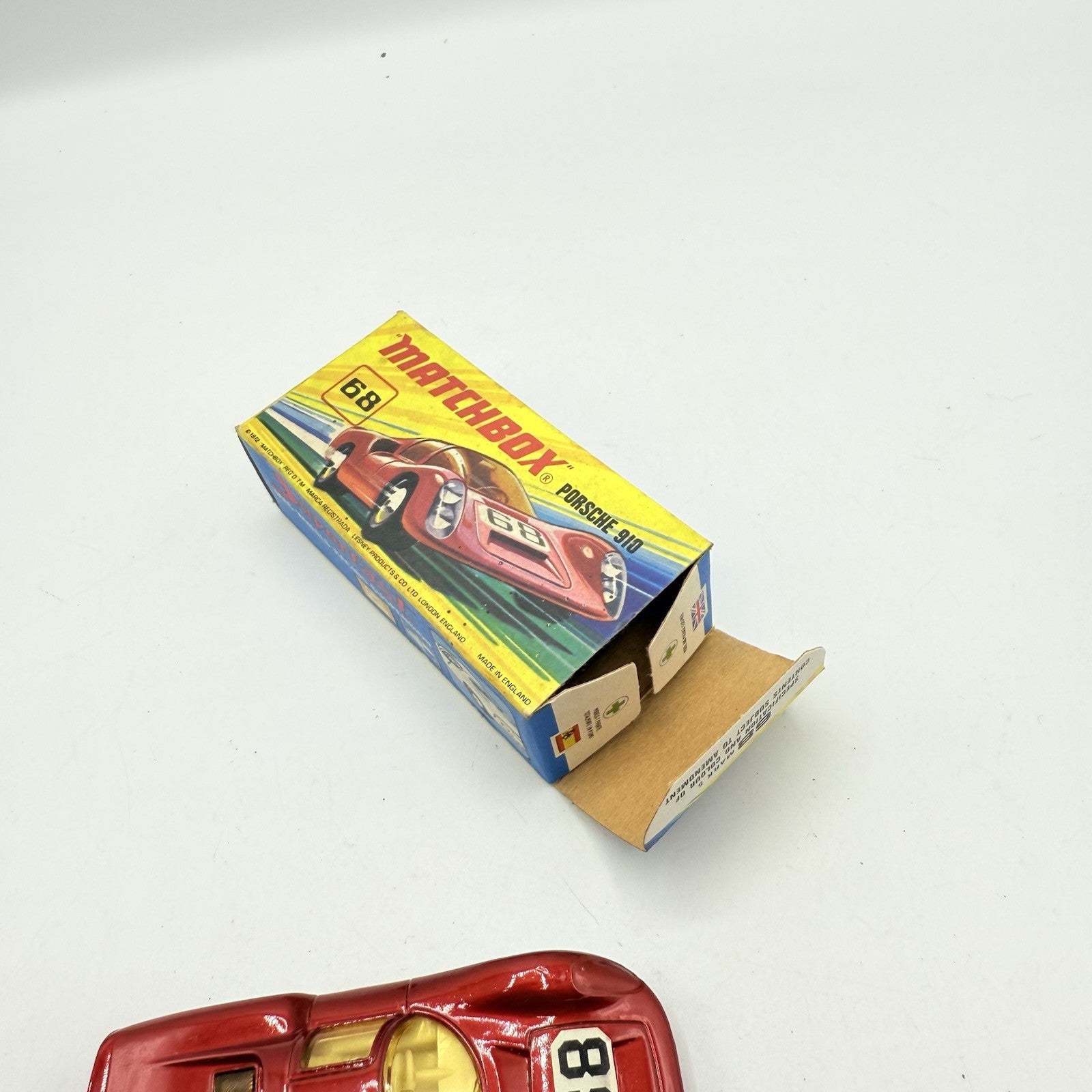 Matchbox Superfast 68 Porsche 910 With 68 Label Very Close To Mint - Magic Matchbox