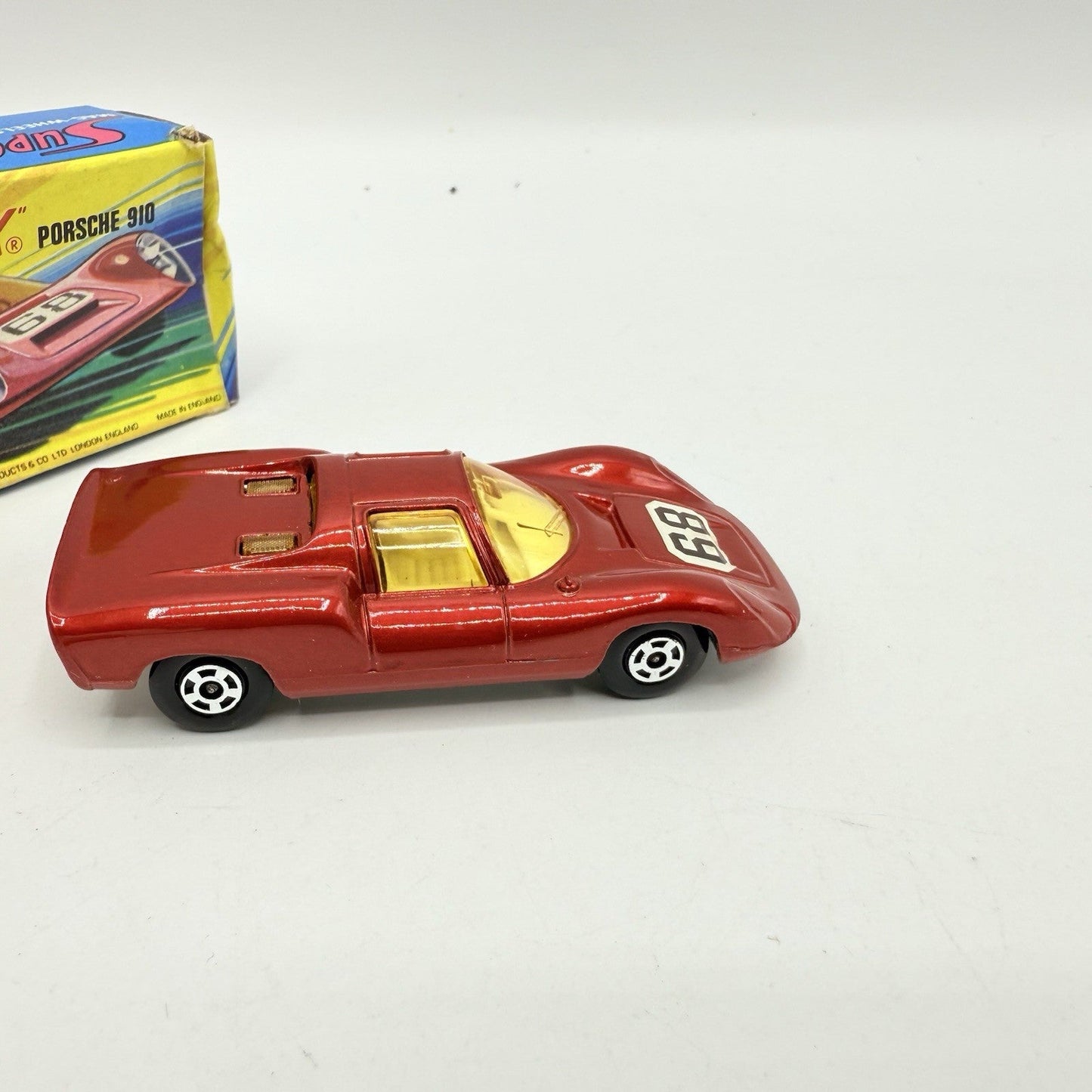 Matchbox Superfast 68 Porsche 910 With 68 Label Very Close To Mint - Magic Matchbox