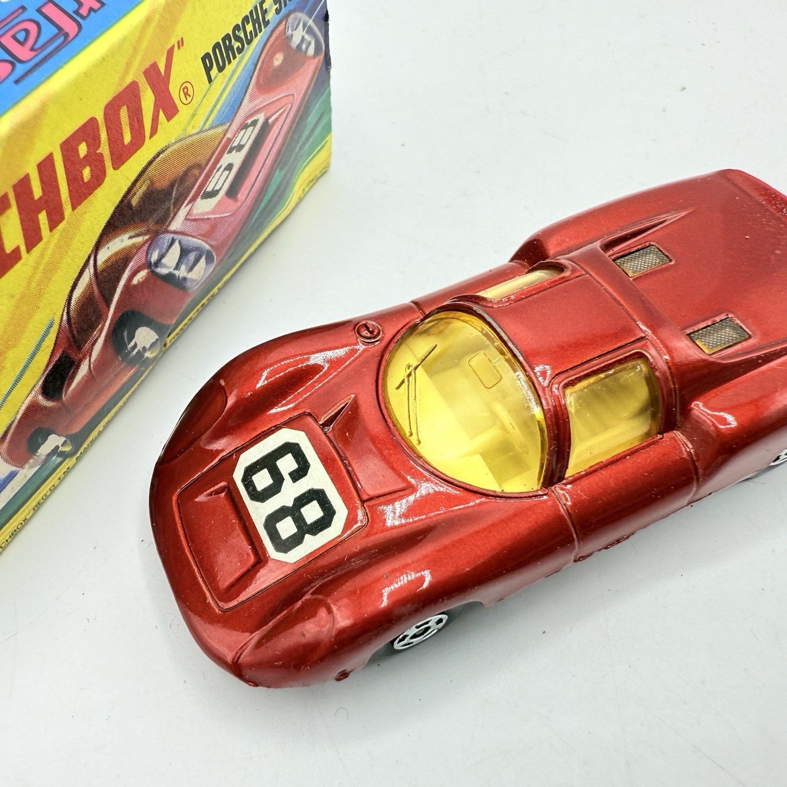 Matchbox Superfast 68 Porsche 910 With 68 Label Very Close To Mint - Magic Matchbox