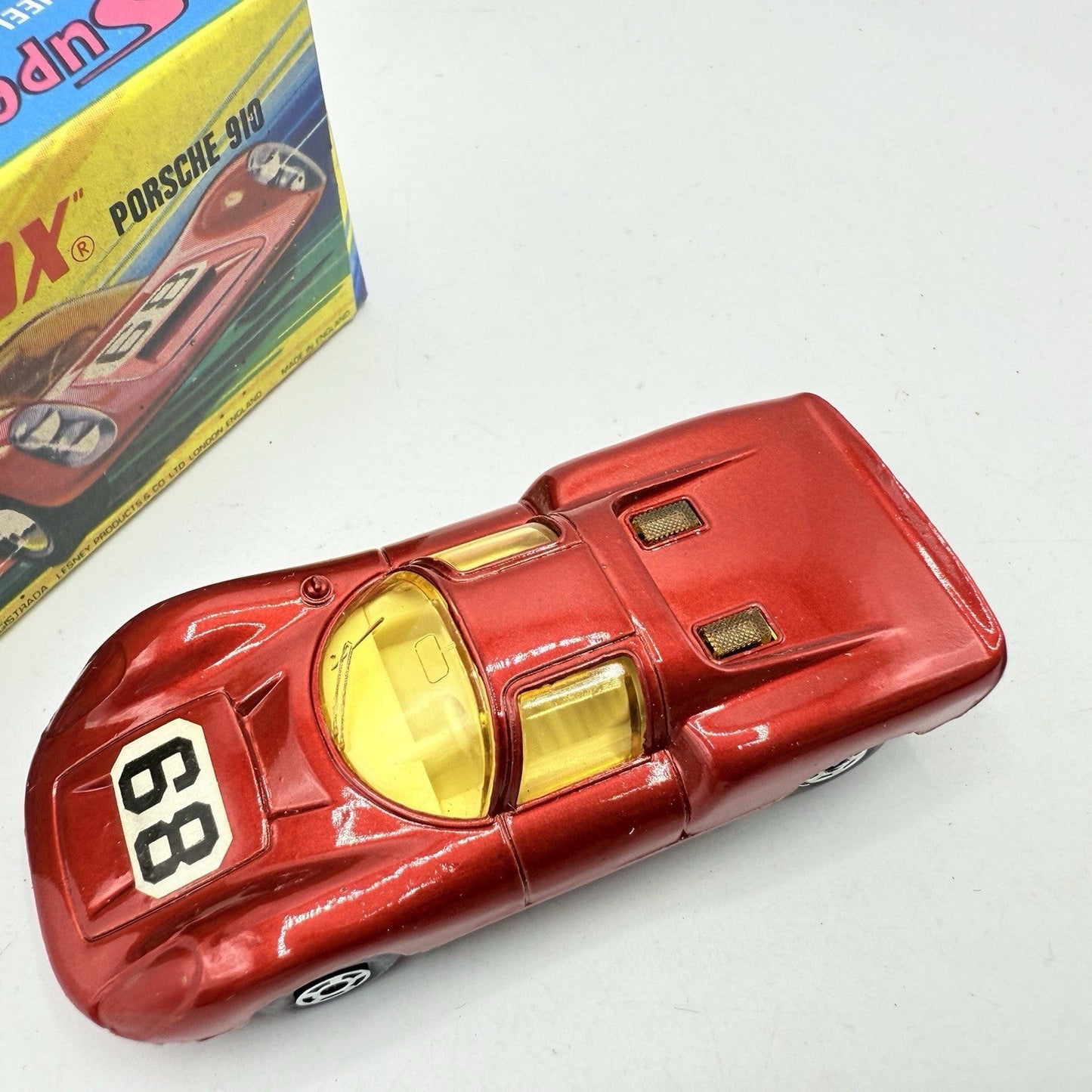 Matchbox Superfast 68 Porsche 910 With 68 Label Very Close To Mint - Magic Matchbox