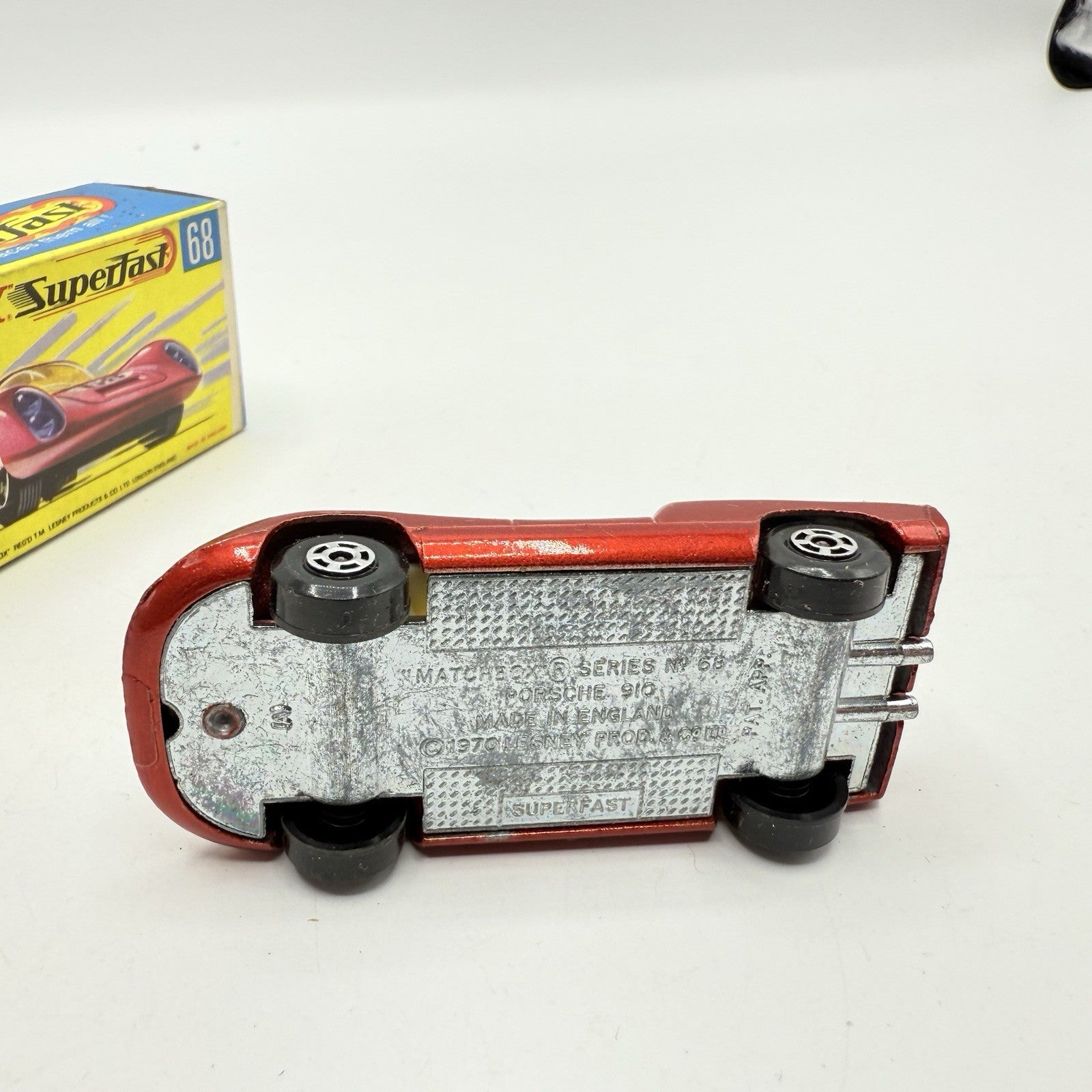 Matchbox Superfast 68 Porsche 910 With 68 Label Very Close To Mint - Magic Matchbox