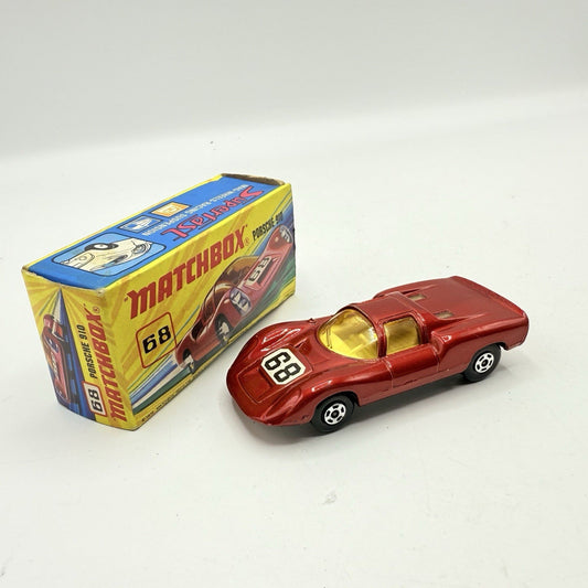 Matchbox Superfast 68 Porsche 910 With 68 Label Very Close To Mint - Magic Matchbox