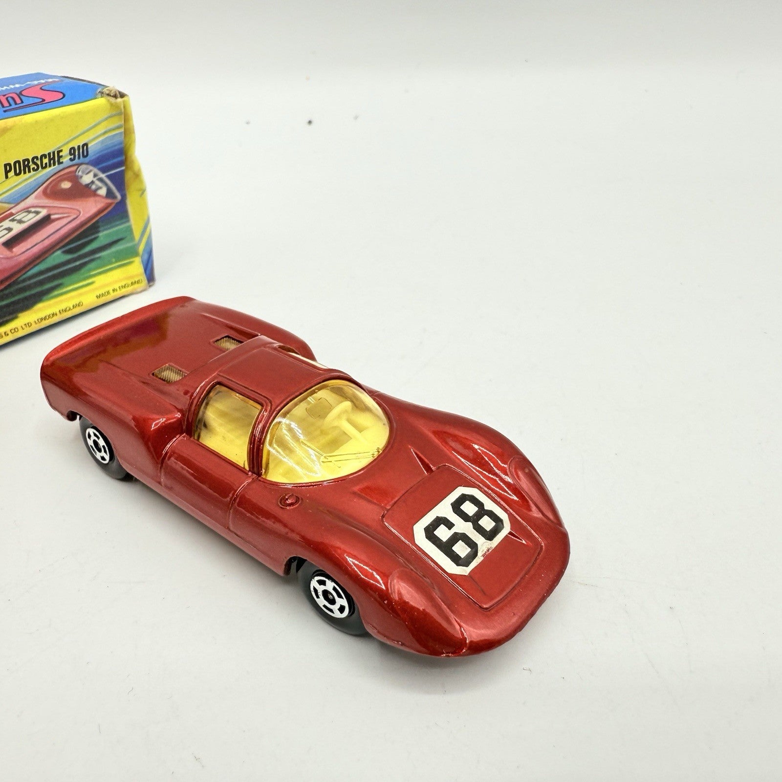 Matchbox Superfast 68 Porsche 910 With 68 Label Very Close To Mint - Magic Matchbox