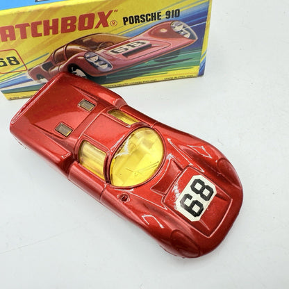 Matchbox Superfast 68 Porsche 910 With 68 Label Very Close To Mint - Magic Matchbox
