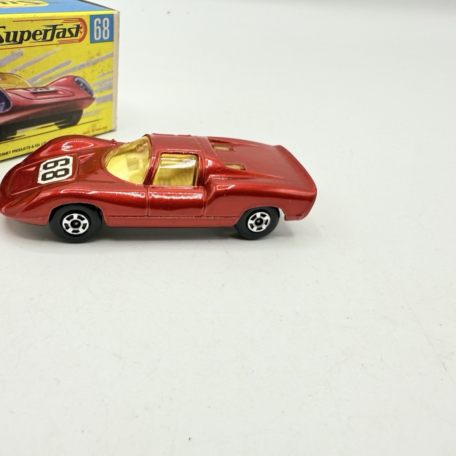 Matchbox Superfast 68 Porsche 910 With 68 Label Very Close To Mint - Magic Matchbox