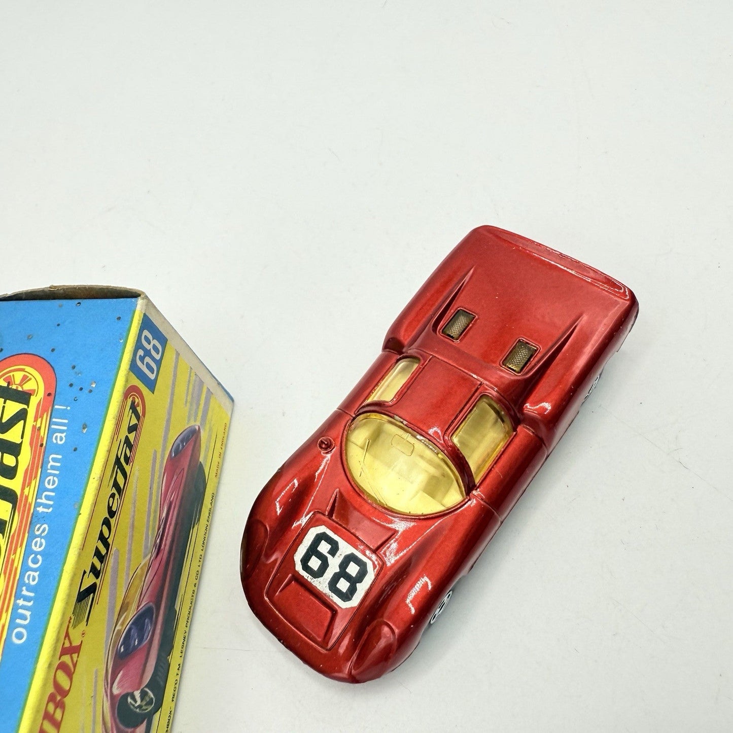 Matchbox Superfast 68 Porsche 910 With 68 Label Very Close To Mint - Magic Matchbox