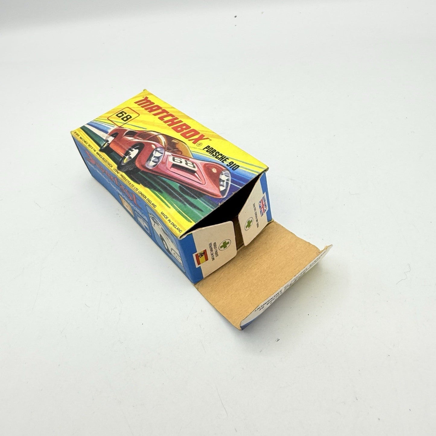 Matchbox Superfast 68 Porsche 910 With 68 Label Very Close To Mint - Magic Matchbox