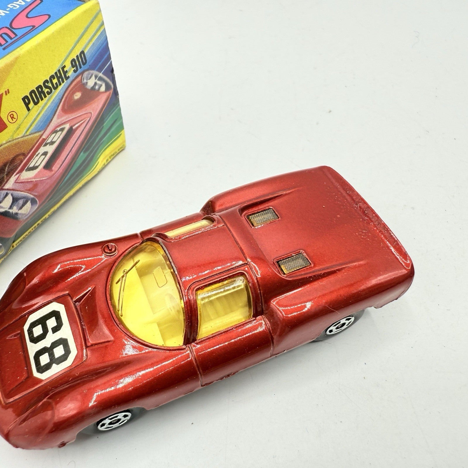 Matchbox Superfast 68 Porsche 910 With 68 Label Very Close To Mint - Magic Matchbox