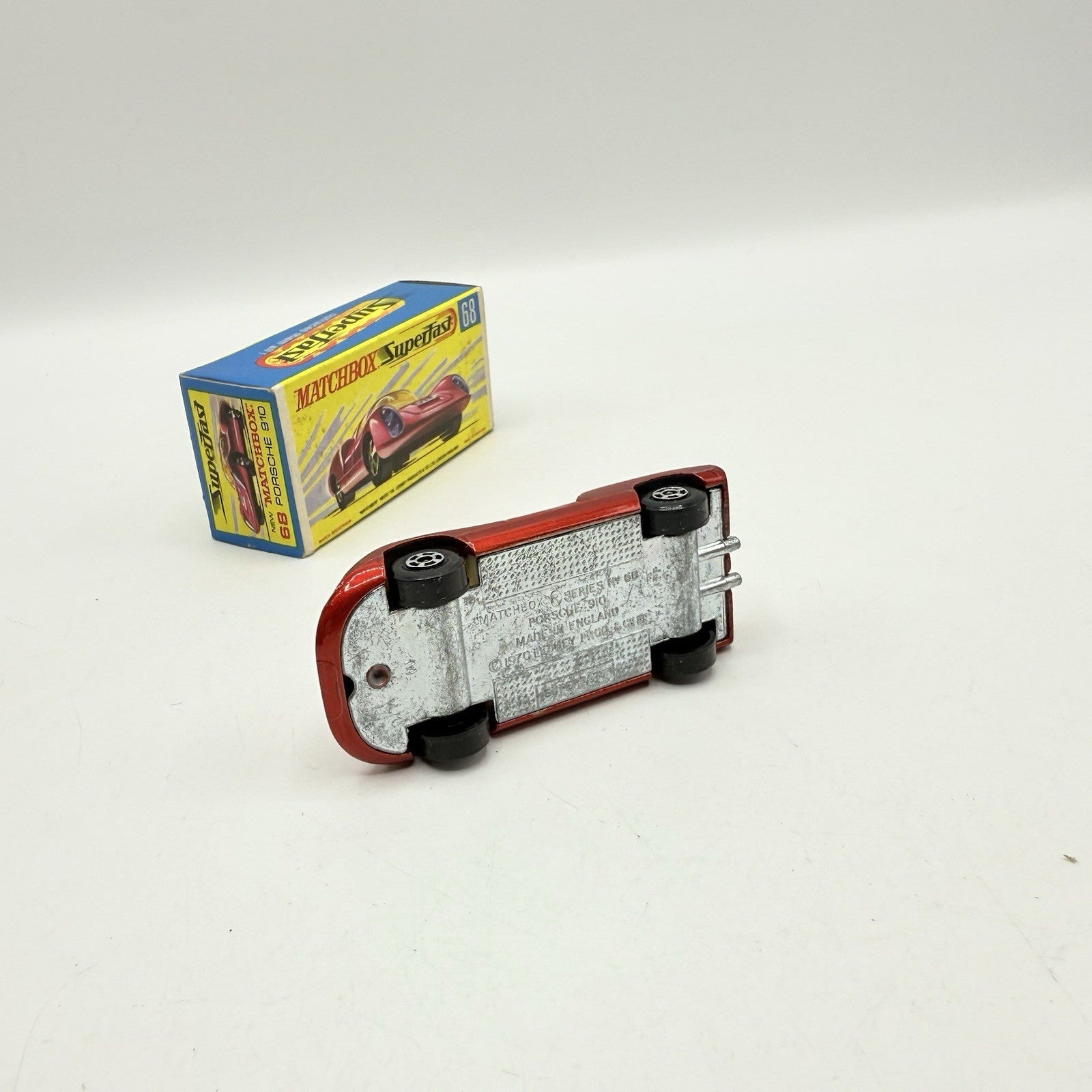 Matchbox Superfast 68 Porsche 910 With 68 Label Very Close To Mint - Magic Matchbox