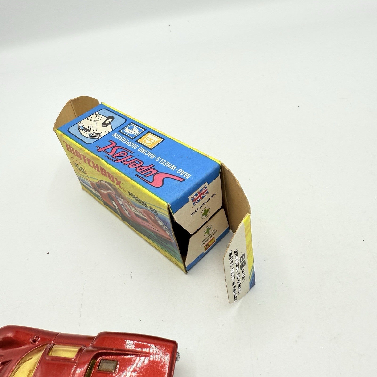 Matchbox Superfast 68 Porsche 910 With 68 Label Very Close To Mint - Magic Matchbox