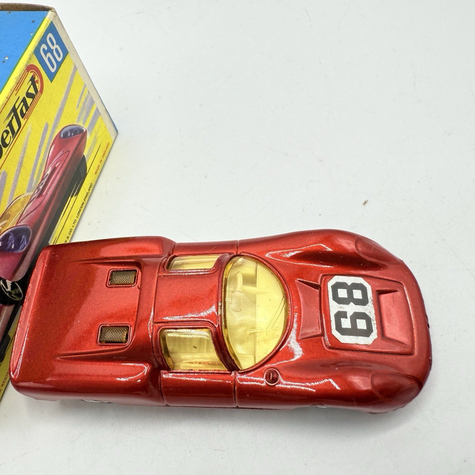 Matchbox Superfast 68 Porsche 910 With 68 Label Very Close To Mint - Magic Matchbox