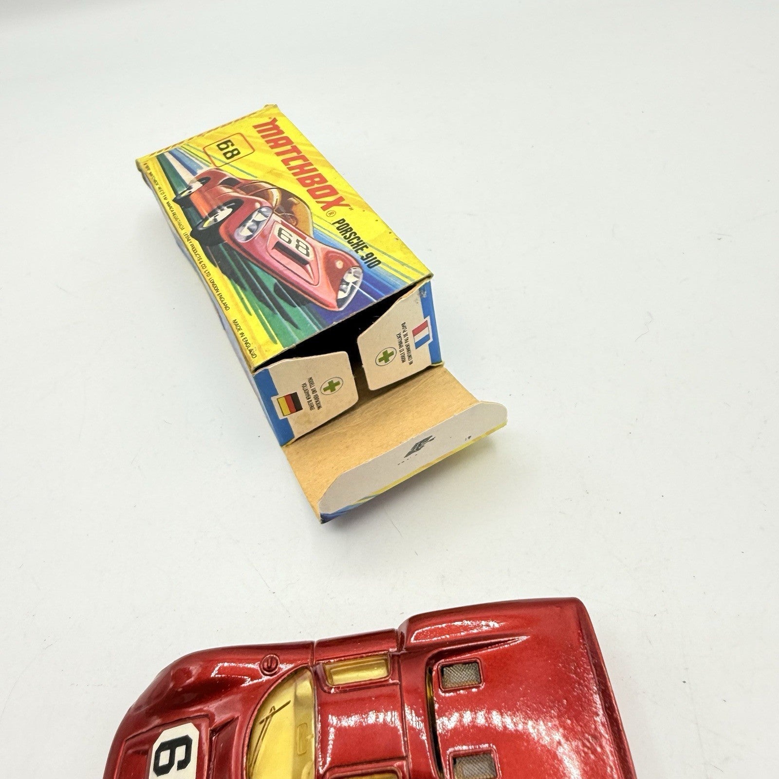 Matchbox Superfast 68 Porsche 910 With 68 Label Very Close To Mint - Magic Matchbox