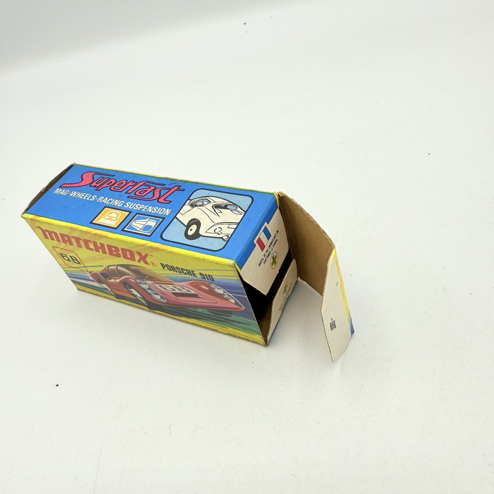Matchbox Superfast 68 Porsche 910 With 68 Label Very Close To Mint - Magic Matchbox