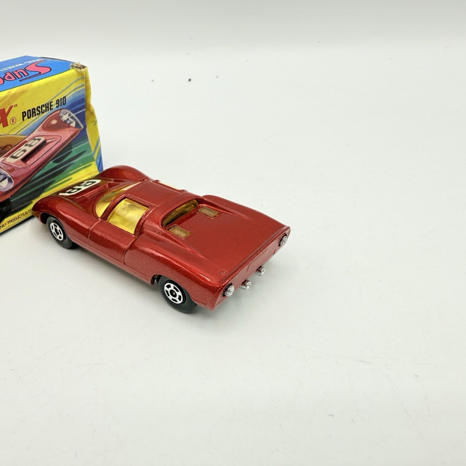 Matchbox Superfast 68 Porsche 910 With 68 Label Very Close To Mint - Magic Matchbox