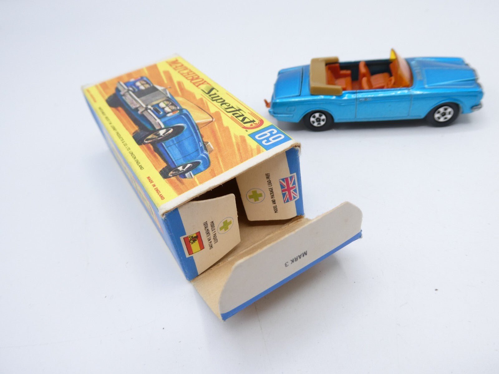 Matchbox Superfast 69 Rolls Royce Blue Boxed - Magic Matchbox
